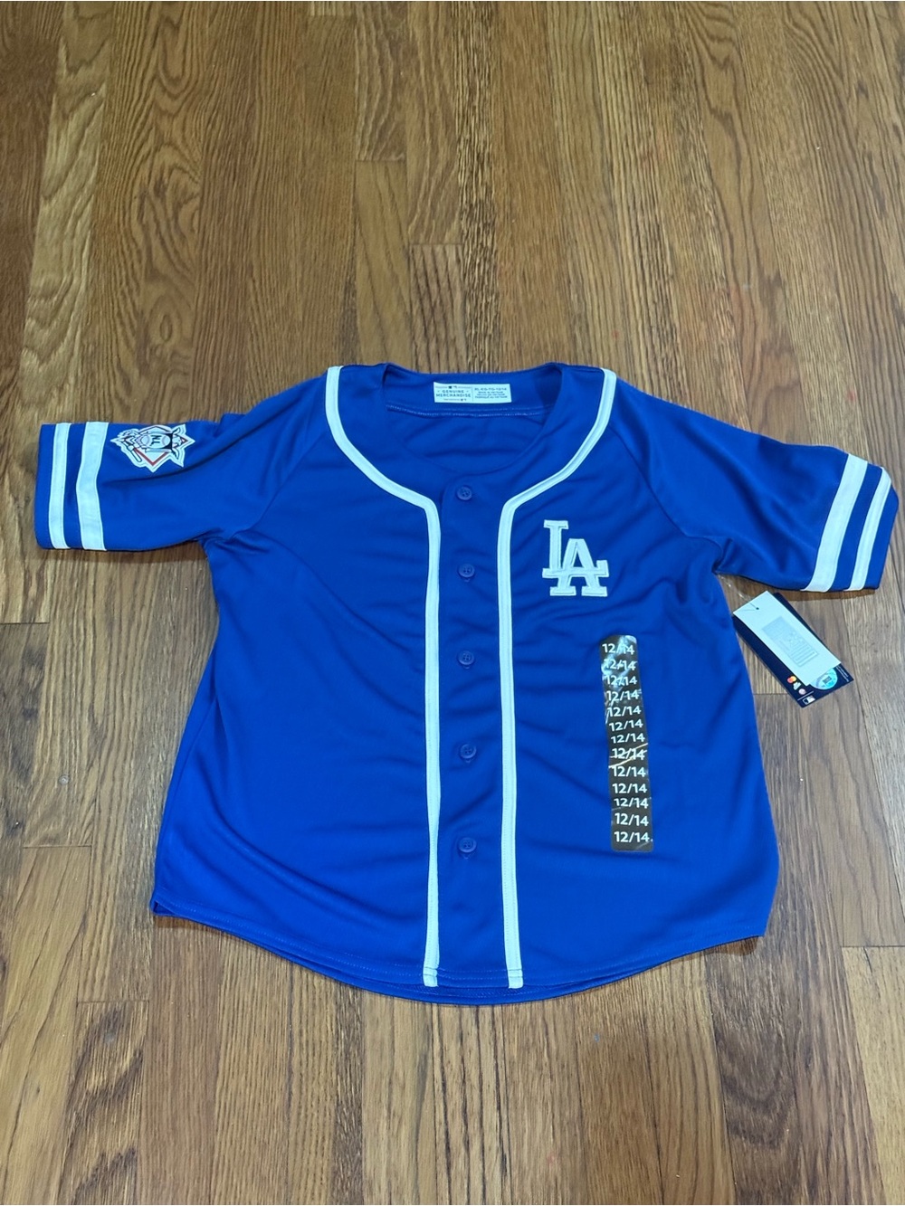 Genuine Merchandise Youth LA Dodgers Royal Blue Button Baseball Jersey